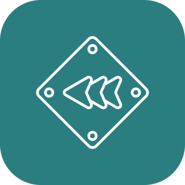 Benzersiz Balık Vektörü Kabartma Simgesi