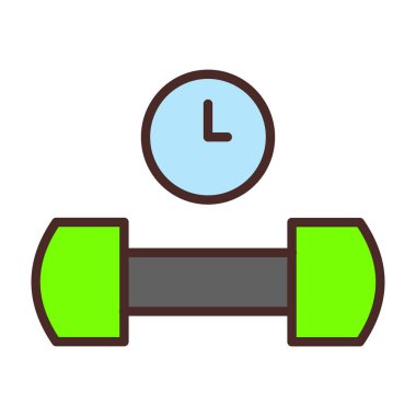 spor salonu çan simgesi vektör çizimi tasarımı