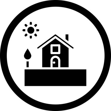 ev simgesi vektör illüstrasyonu