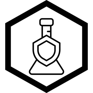 Moda biçimi izole edilmiş arkaplanda kimya simgesi