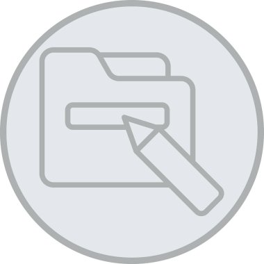 Vektör klasör düz simgesi