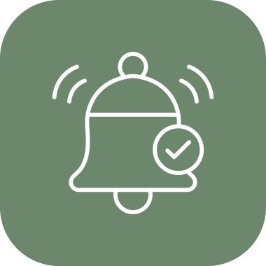 Alarm uyarı simgesi ana hat biçiminde