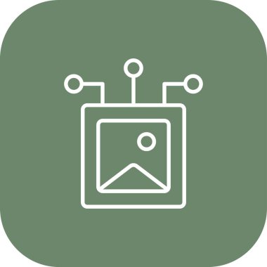 Modern kamera simgesinin vektör illüstrasyonu