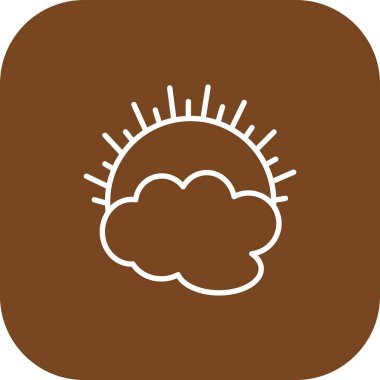 Bulut simgesi vektör illüstrasyonu