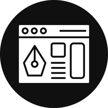 Web ve mobil için web tasarım simgesi