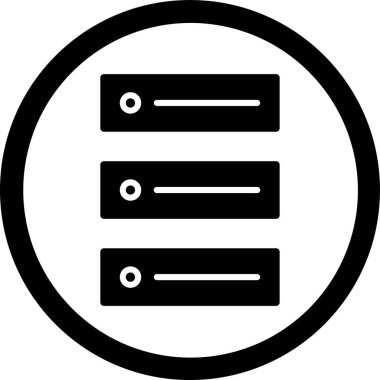 veritabanı. Web simgesi basit tasarım