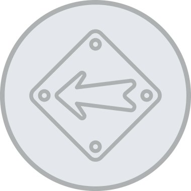 Beyaz arkaplanda sağ ok simgesi.