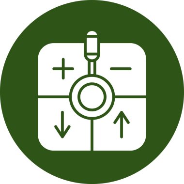 A 'nın eşsiz vektör çizgisi simgesi