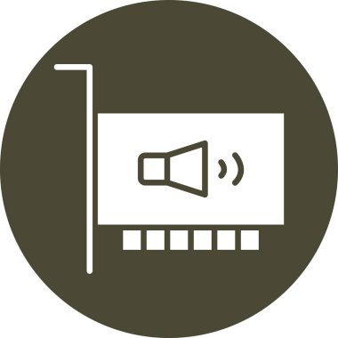 Hoparlör simgesinin vektör illüstrasyonu