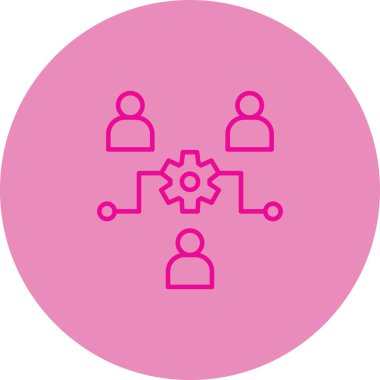 Takım simgesi vektör illüstrasyonu