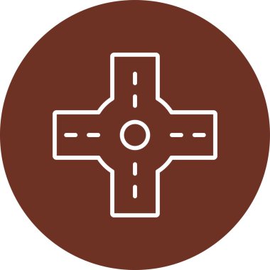 çapraz düz renk vektör simgesi dekoru