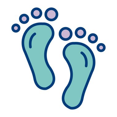 ayak simgesi, vektör illüstrasyon tasarımı