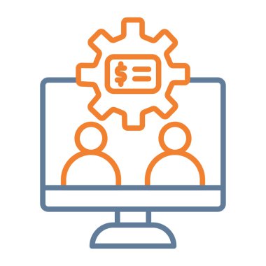 iş simgesi vektör illüstrasyonu