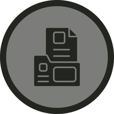 dosya dizini simgesi modada izole edilmiş arkaplan