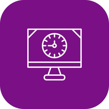 vektör lcd simgesi illüstrasyonu