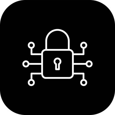 kilit simgesi, vektör illüstrasyonu