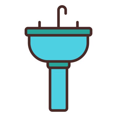 tuvalet ikonu vektör illüstrasyonu