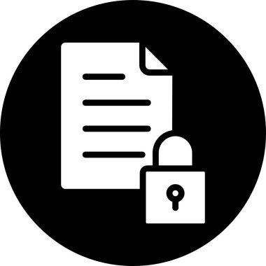 Belge simgesinin vektör illüstrasyonu