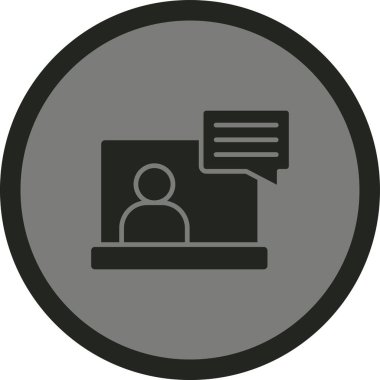 Modern kartvizit simgesinin vektör illüstrasyonu