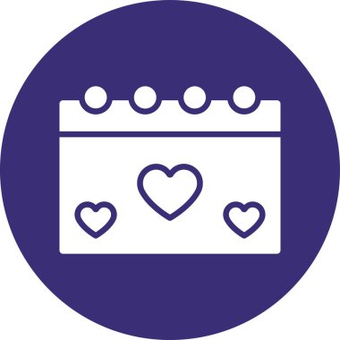 Takvim. Web simgesi basit illüstrasyon