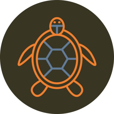 Kaplumbağa simge vektör çizim