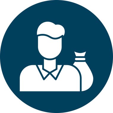 İnsan simgesinin vektör illüstrasyonu