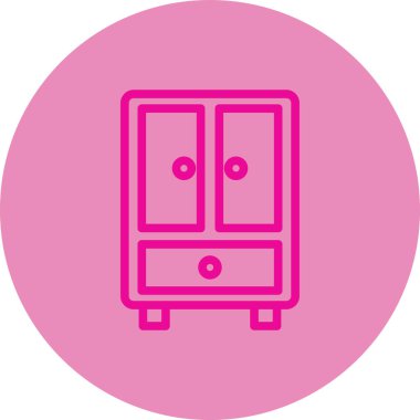 Bir bus simgesinin vektör illüstrasyonu