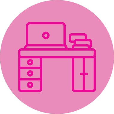 Mobilya simgesinin vektör illüstrasyonu