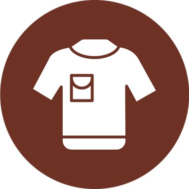 Bir gömlek simgesinin vektör illüstrasyonu