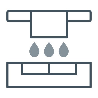 Lavabo ikonu. vektör illüstrasyonu