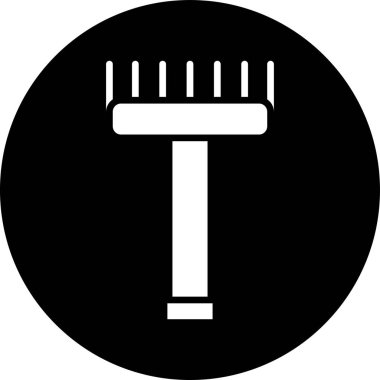 Fırça simgesi vektör illüstrasyonu