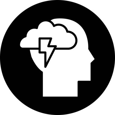 fırtına simgesi vektör illüstrasyonu