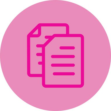 Belge dosya simgesinin vektör illüstrasyonu