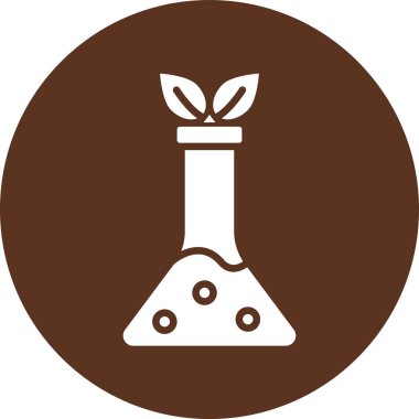 Bir bitki simgesinin vektör illüstrasyonu