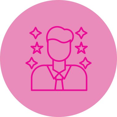 Takım elbiseli bir adamın vektör çizimi