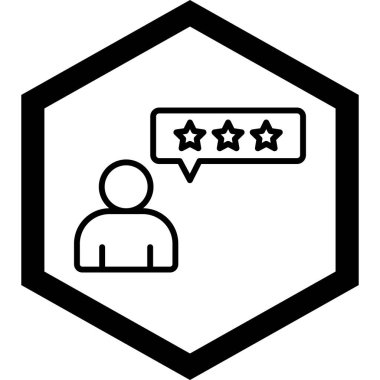 derecelendirme simgesi vektör illüstrasyonu