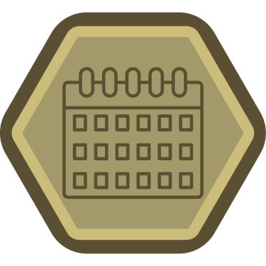 Takvim simgesi vektör illüstrasyonu