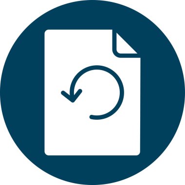 Geri dönüşüm yuvarlak vektör simgesi