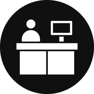 Modern bilgisayar simgesinin vektör illüstrasyonu