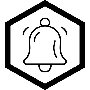 Zil. Web simgesi basit illüstrasyon