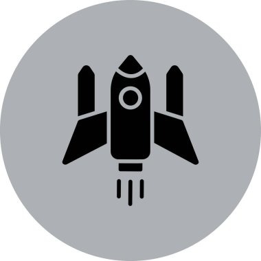 vektör roket ağ simgesi