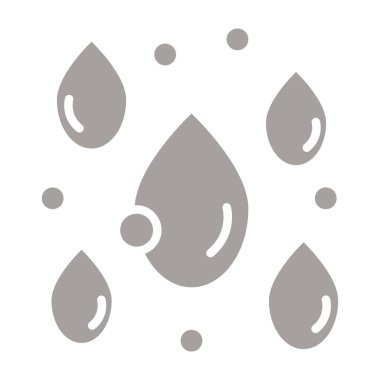 Su ikonunu bırak. düz tasarım biçimi.