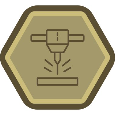 Bir simgenin vektör illüstrasyonu