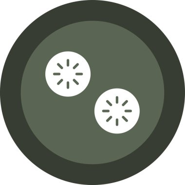 yiyecek içecek sağlıklı ikon doldurulmuş - taslak biçimi