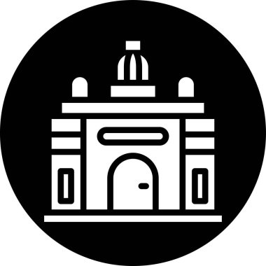 Bina. Web simgesi basit tasarım