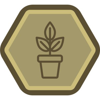 Yaprak. Web simgesi basit illüstrasyon