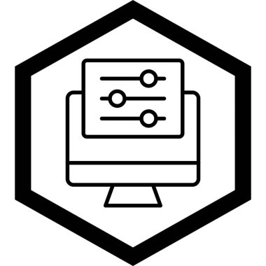 bilgisayar simgesi, vektör illüstrasyonu