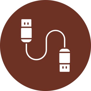 vektör usb kablo simgesi