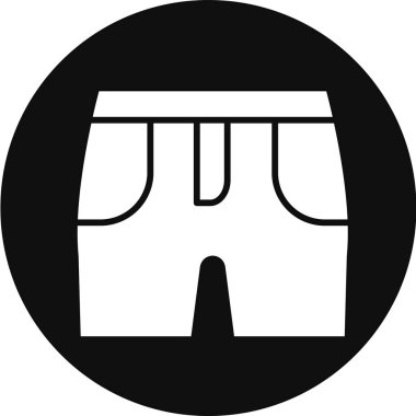 elbise askısı simgesi, basit vektör illüstrasyonu