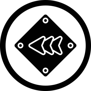 balık simgesi vektör illüstrasyonu